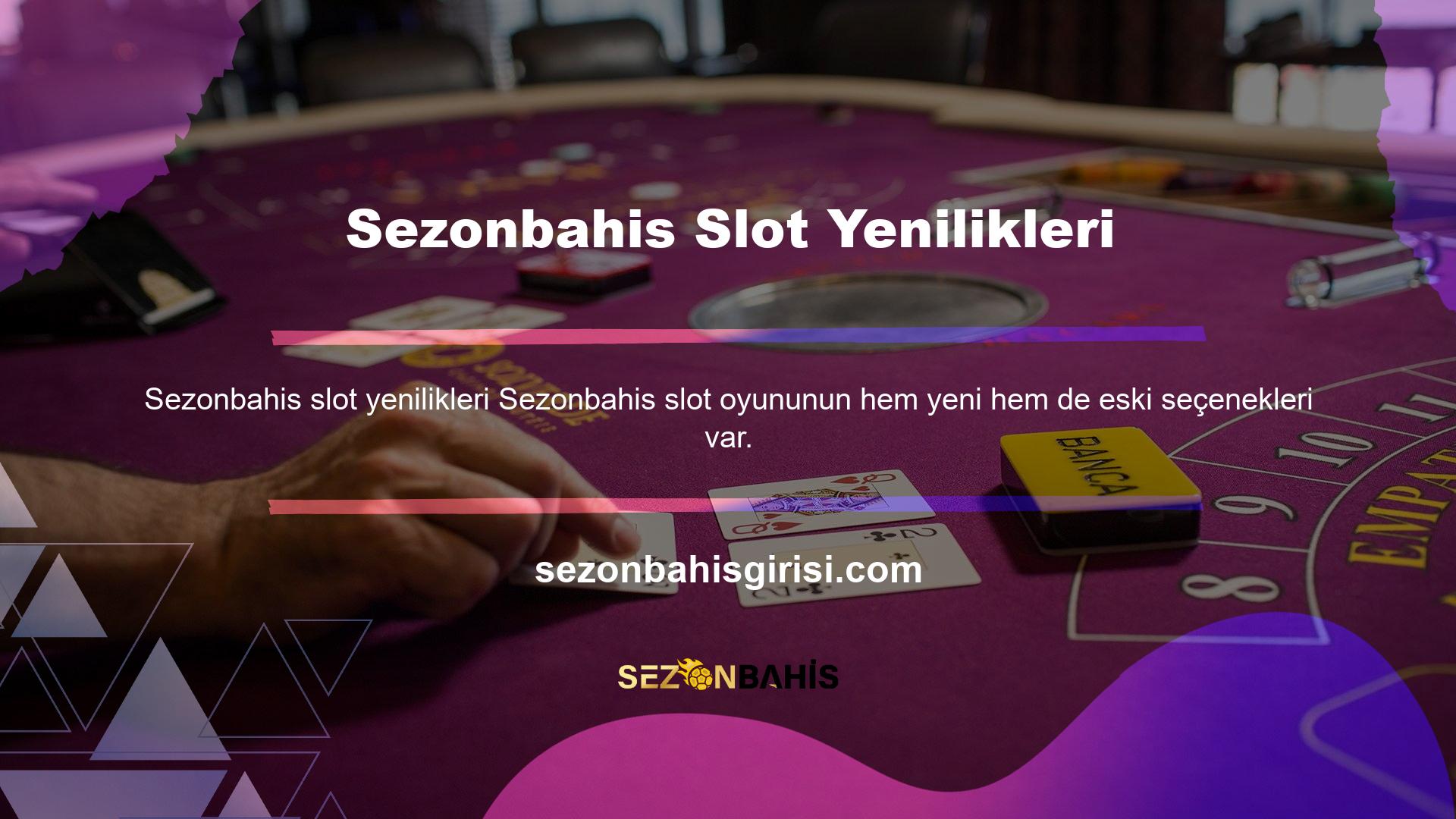Yuvalar sekmesine tıklayarak farklı oyunlar oynayabilirsiniz